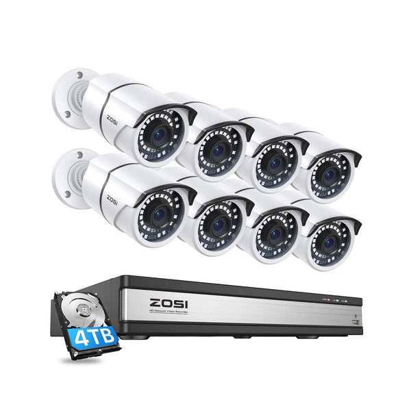 C261 5MP 8-Cam PoE Security System + 4TB Hard Drive